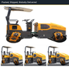 LHD-YL1100 EPA road roller packed and loaded for export delivery