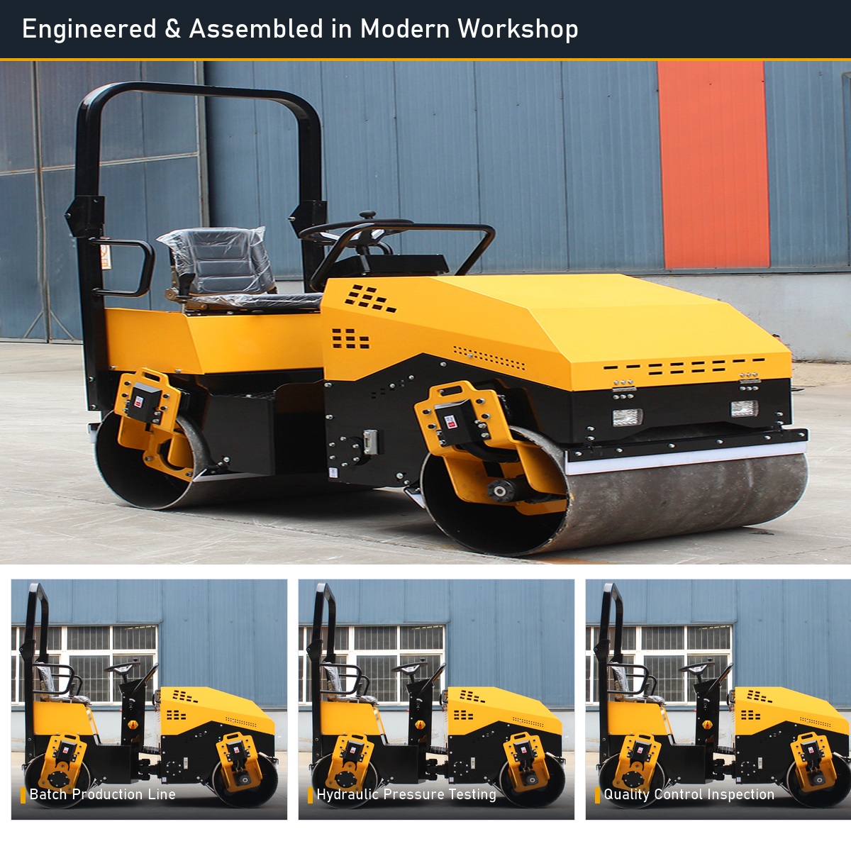LHD-YL900 road rollers in the Luhongda factory workshop