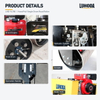 Brand engine, hydraulic system, steel drum, scraper, operation handle and water tank details of the LHD-YL700 roller