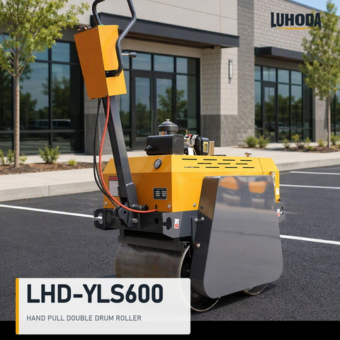 LHD-YLS600 600 mm hand pull double drum road roller for asphalt compaction