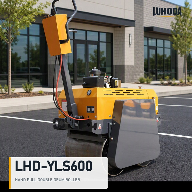 LHD-YLS600 600 mm hand pull double drum road roller for asphalt compaction