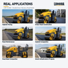 LHD-YL1200 road roller working on asphalt paving, urban road construction, road maintenance and road base compaction