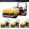 LHD-YL1000 road roller packed and loaded for export delivery