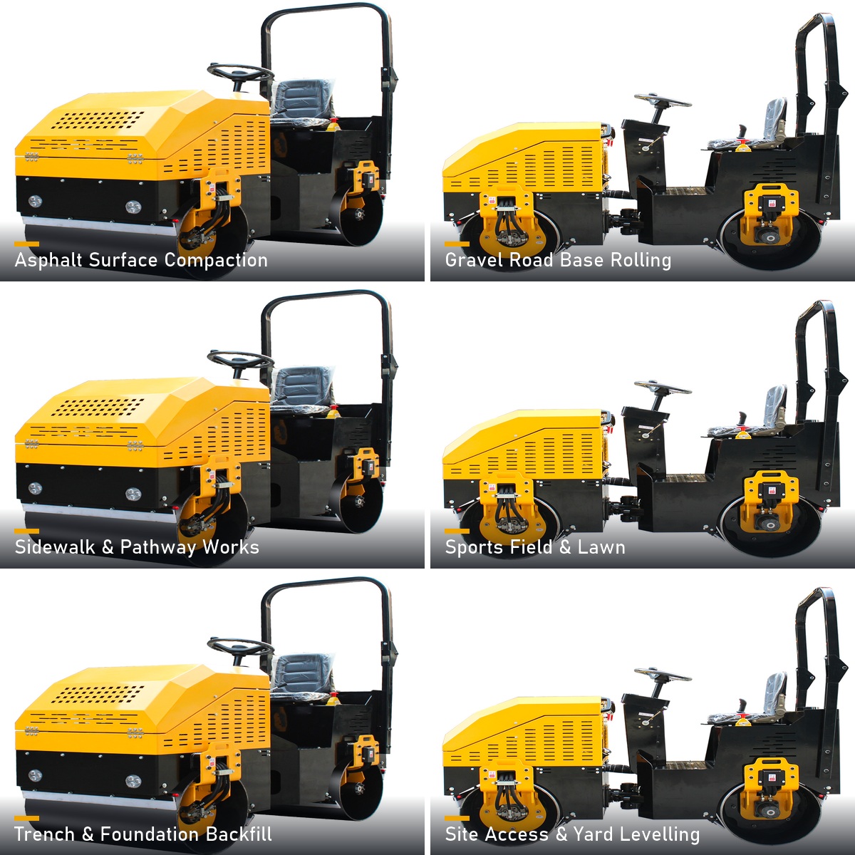 LHD-YL800Q road roller working scenes across road and site applications