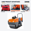 Brand engine, control panel and operator seat of the LHD-YL700Z 1ton ride on road roller